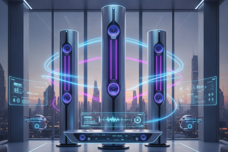 Sony Apresenta Linha de Torres de Som com Design Futurista e Alta Potência