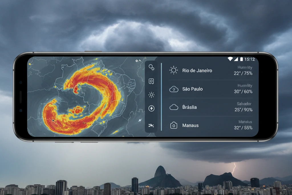 Apps de Meteorologia com Previsão de Temperatura e Umidade por Cidade